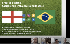 Brazil vs England – Social media influencers and football